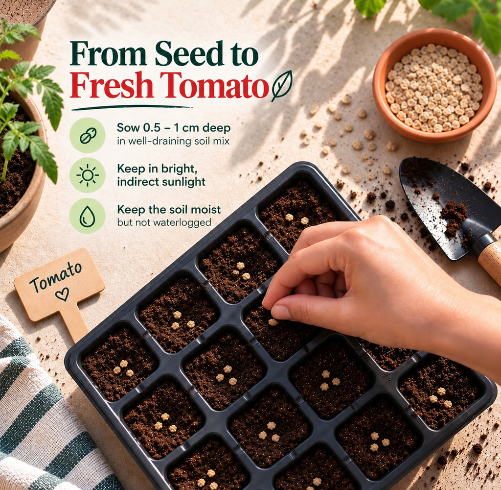 From seed to fresh tomato