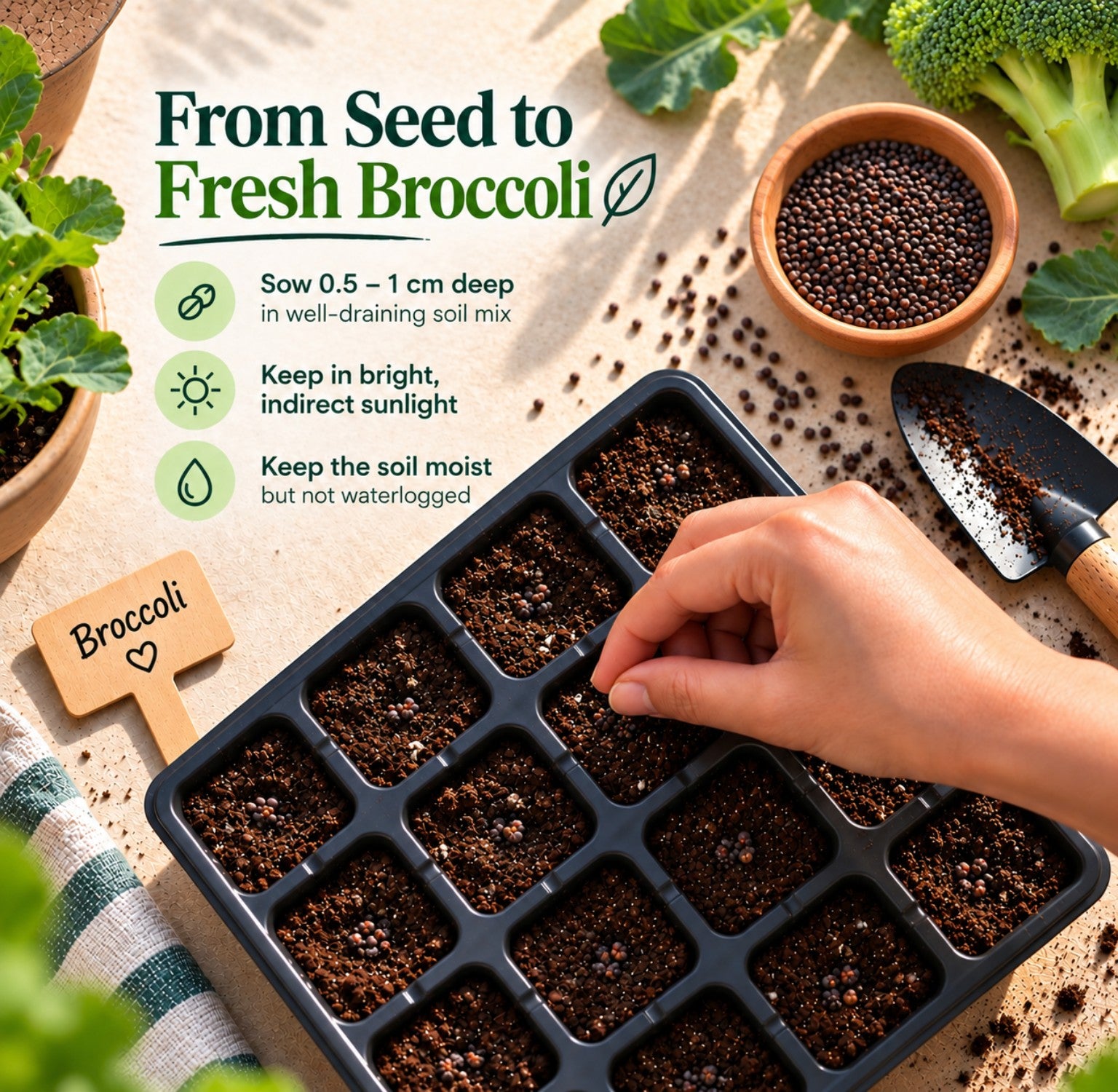 DR Seeds Broccoli — Seed Sowing Guide