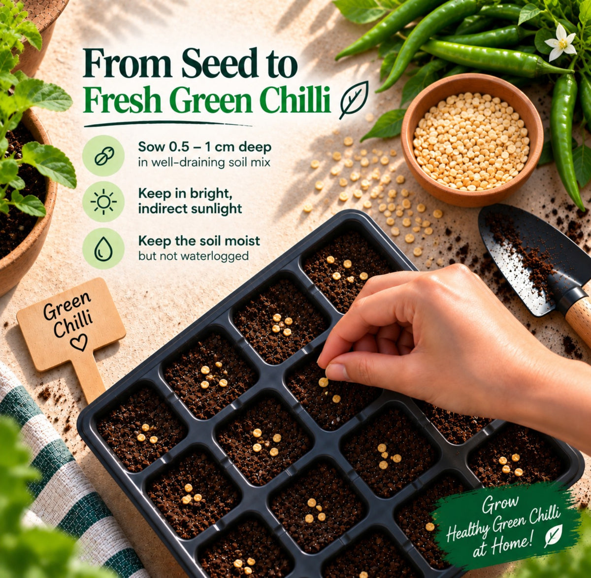 DR Seeds Green Chilli seed guide