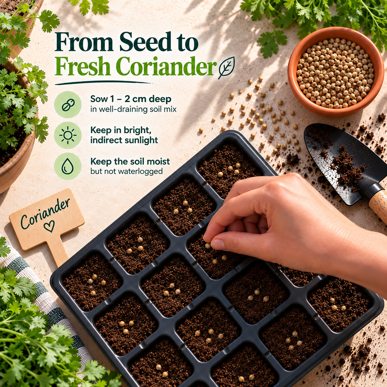 DR Seeds Coriander Dhaniya – From Seed to Fresh Coriander