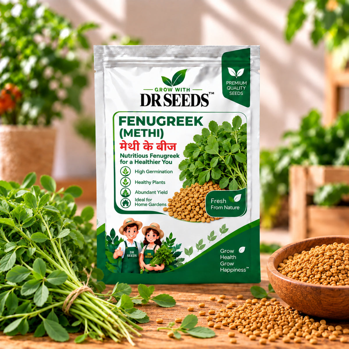 DR Seeds Fenugreek Methi – Product Pouch